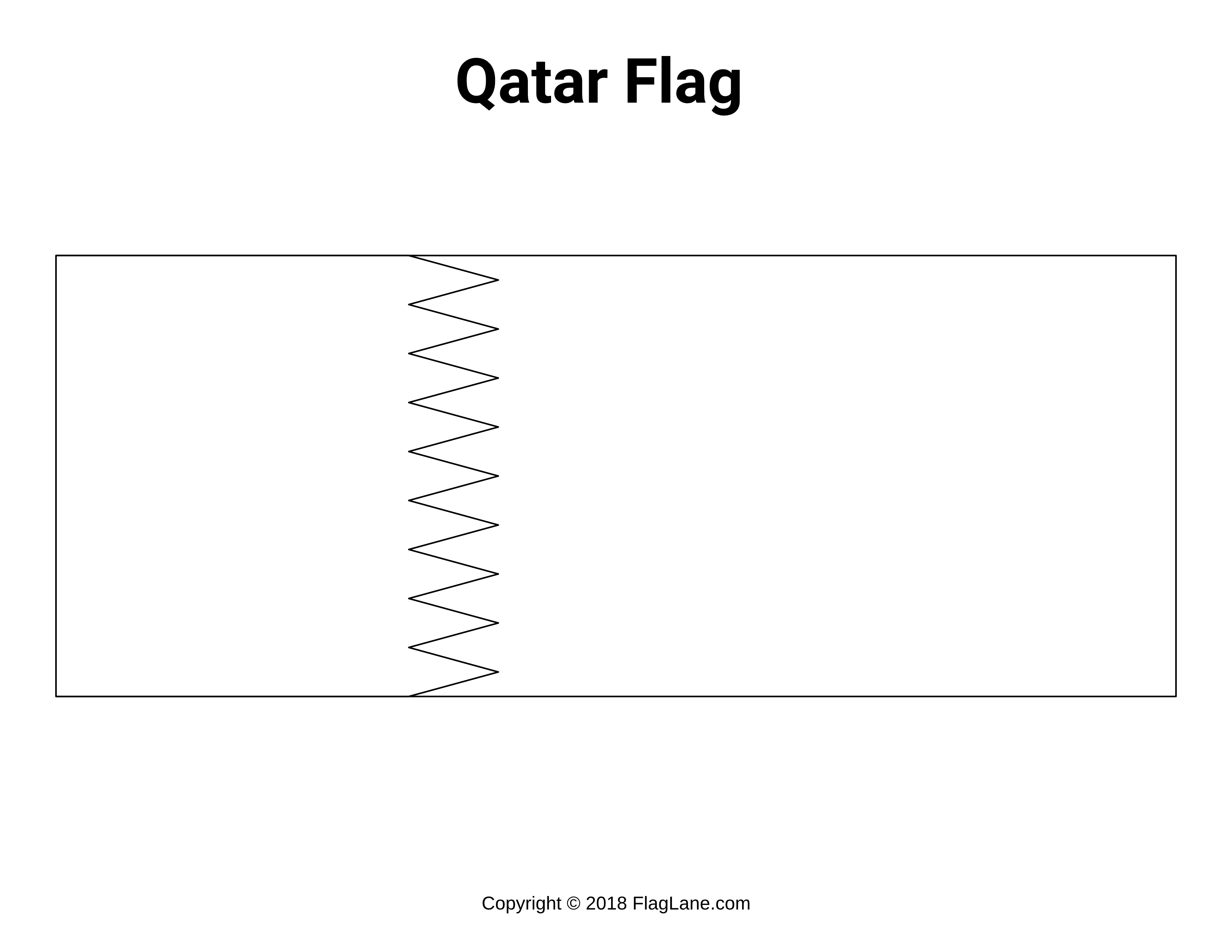 カタールの国旗 ぬりえ 印刷可能ぬりえ無料ダウンロード