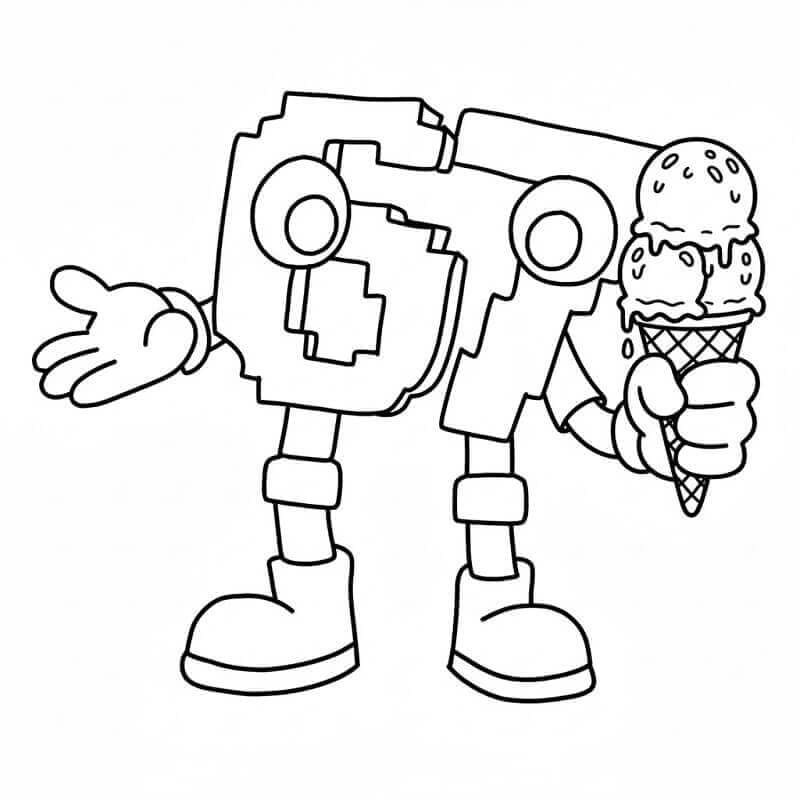 67 ブレインロット 基本的な ぬりえ