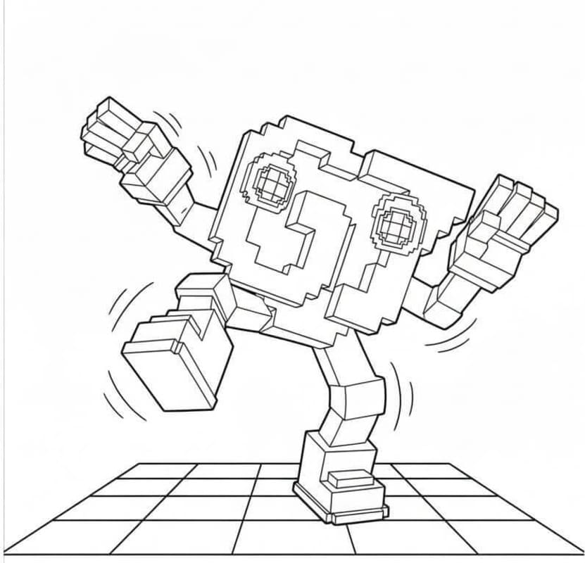 67 ブレインロット 単純 ぬりえ