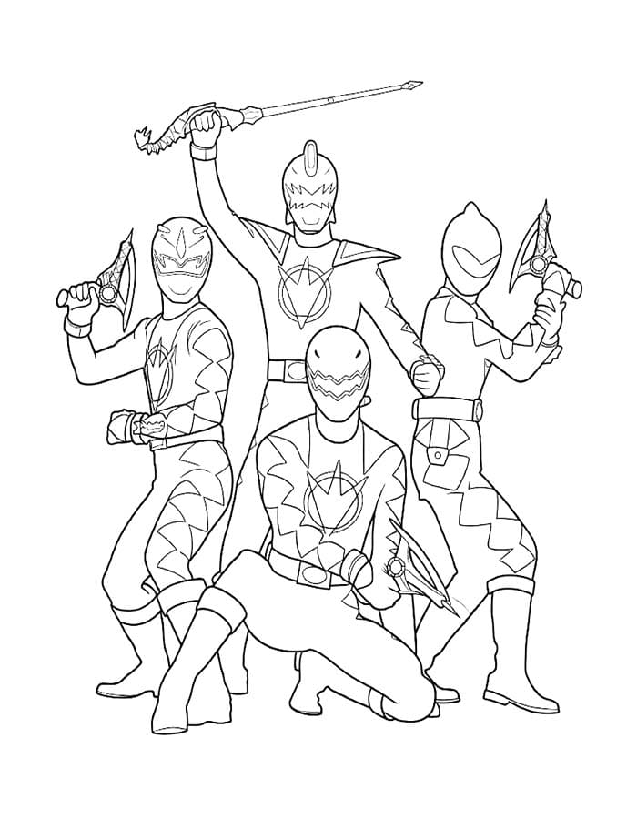 アバレンジャー ぬりえ ぬりえ