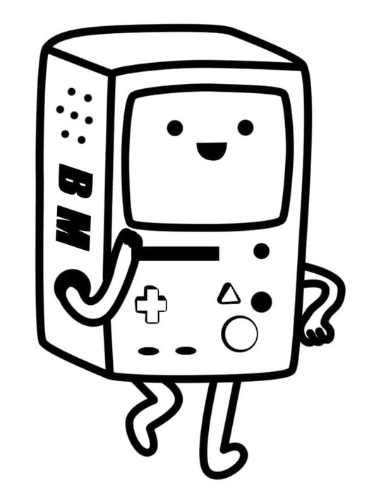 アドベンチャータイム BMO ぬりえ