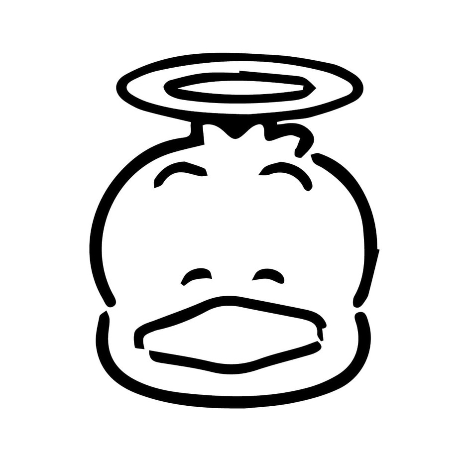 あひるのペックル 3 ぬりえ