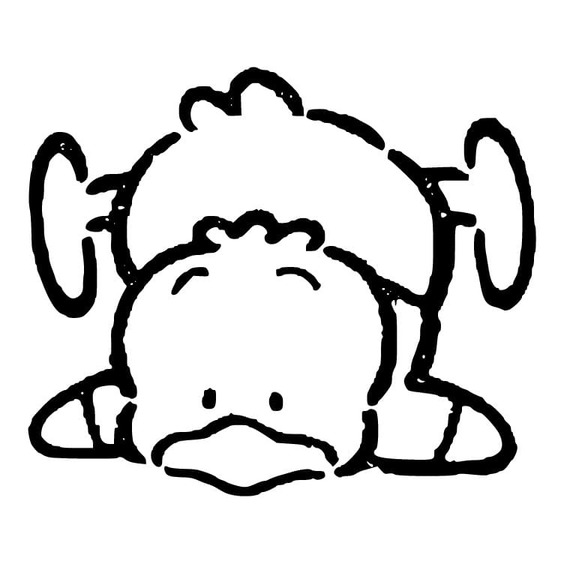 あひるのペックル 面白い ぬりえ