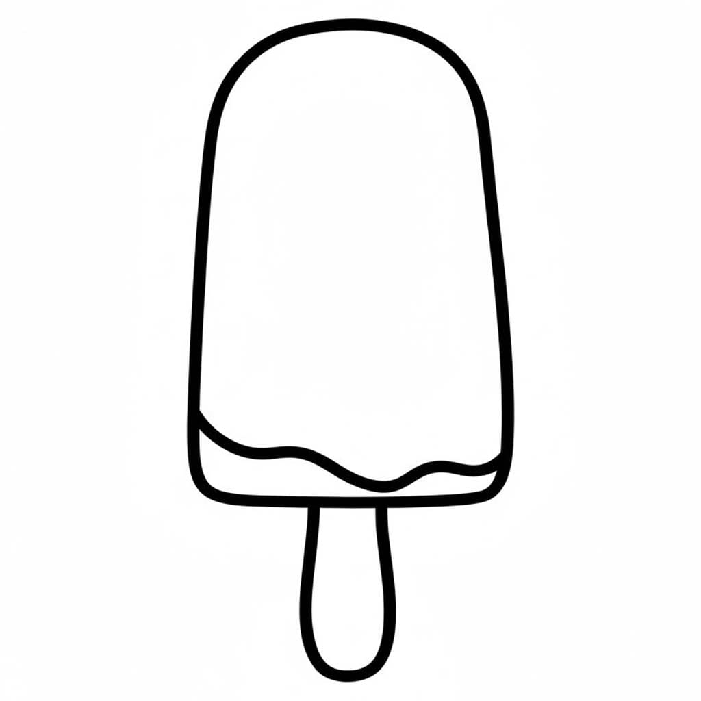 アイスキャンディー 印刷 ぬりえ