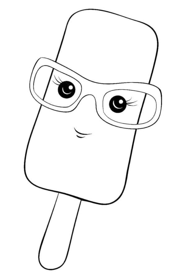 アイスキャンディー 描く ぬりえ