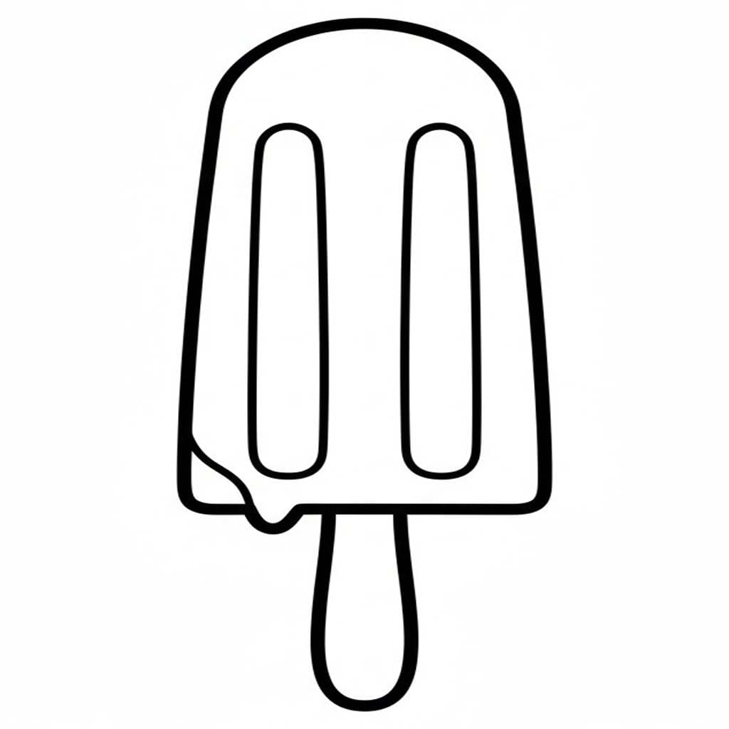 アイスキャンディー 無料で ぬりえ