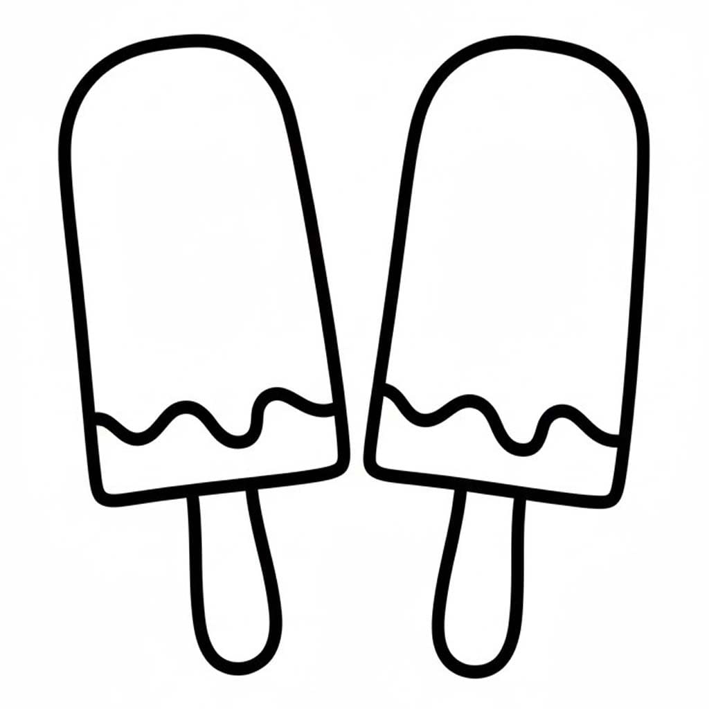 アイスキャンディー 無料 ぬりえ