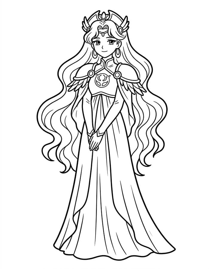 アニメプリンセス 描く ぬりえ