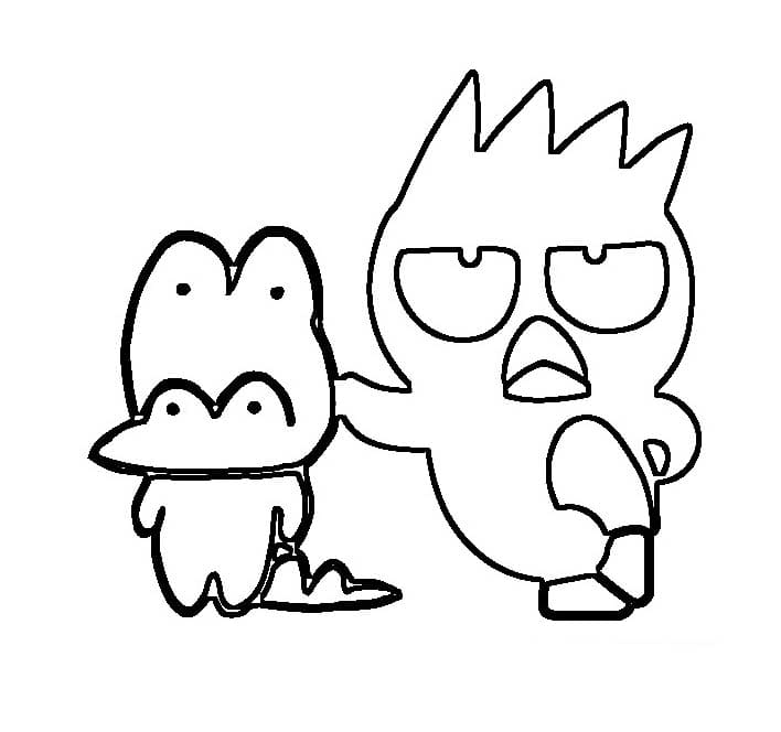 バッドばつ丸 1 ぬりえ