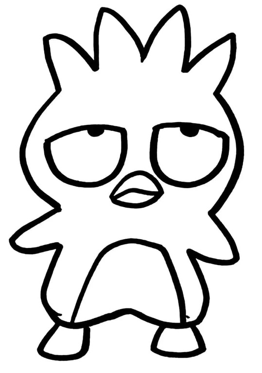 バッドばつ丸 7 ぬりえ