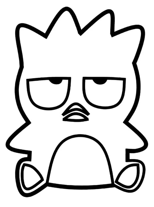 バッドばつ丸 8 ぬりえ