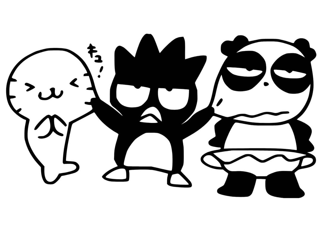 バッドばつ丸 画像 ぬりえ