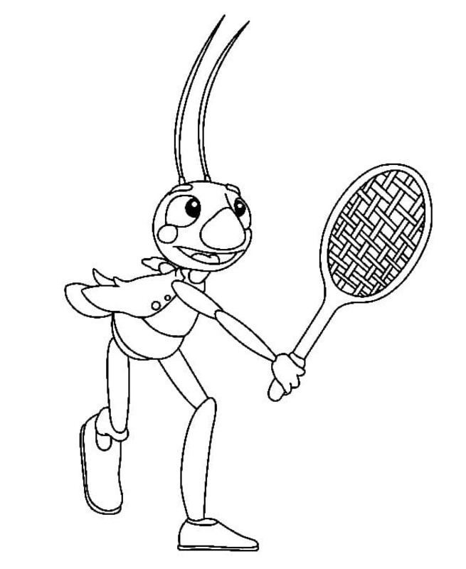 バドミントン 描く ぬりえ