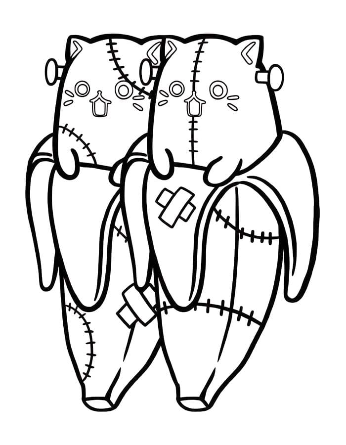 ばなにゃ 描画 ぬりえ
