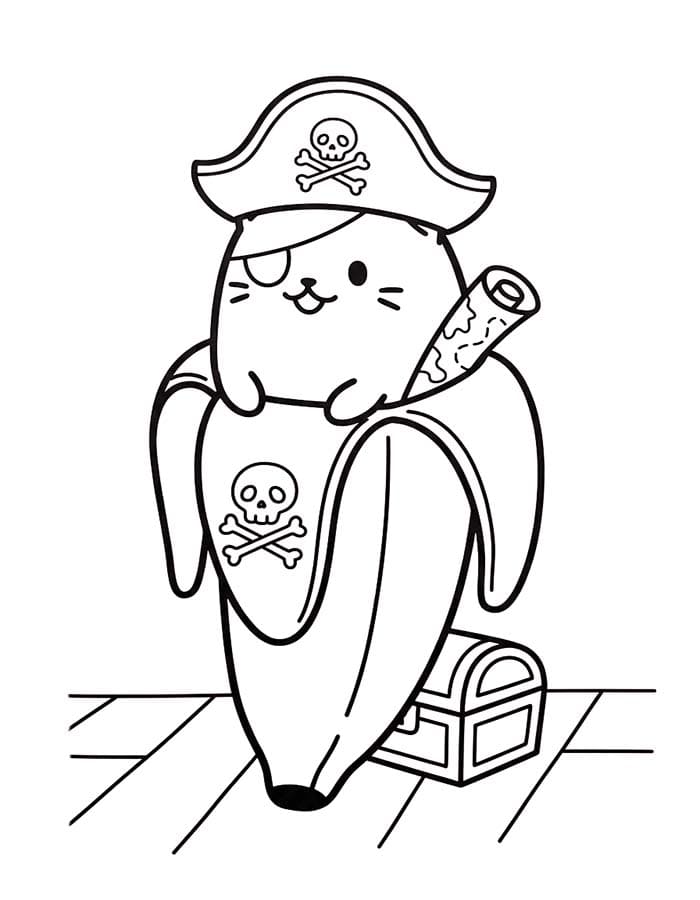 ばなにゃ 基本的な ぬりえ