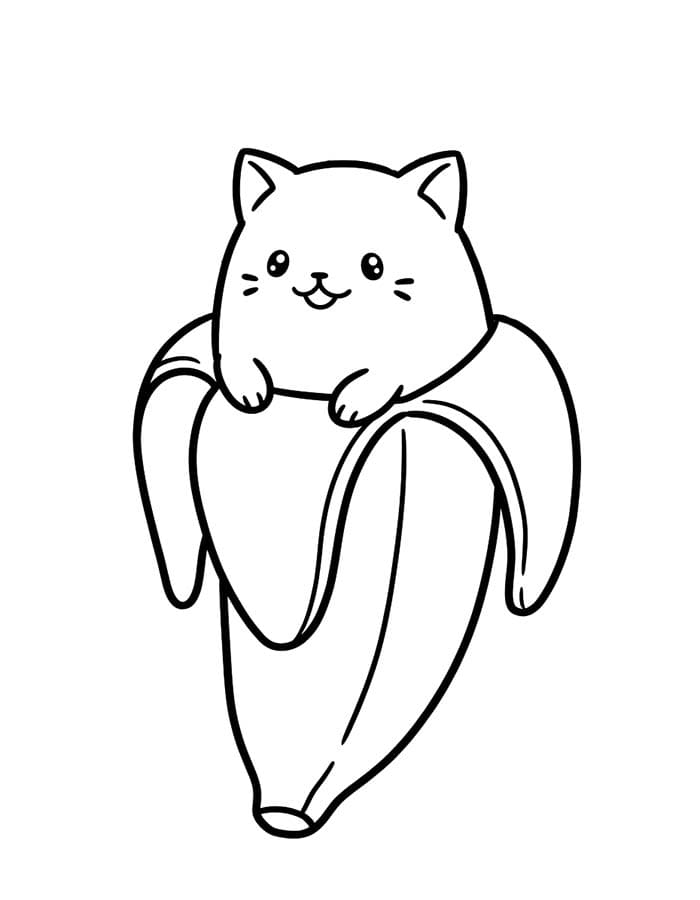 ばなにゃ 無料で ぬりえ