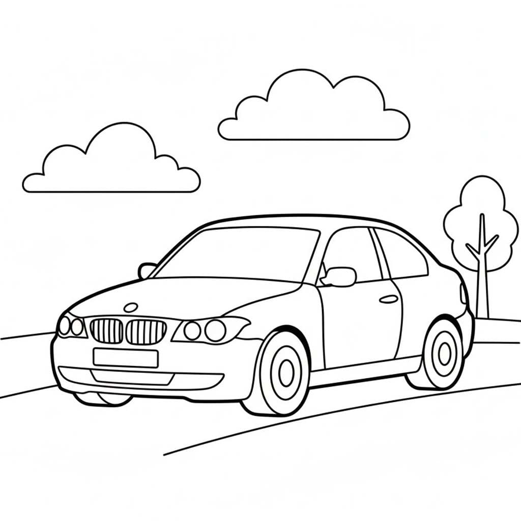BMW 簡単 ぬりえ