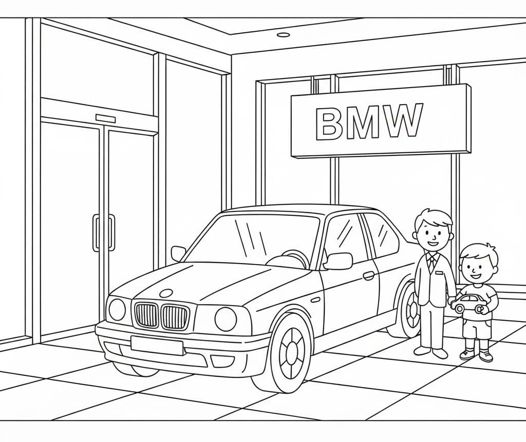 BMW 無料で ぬりえ