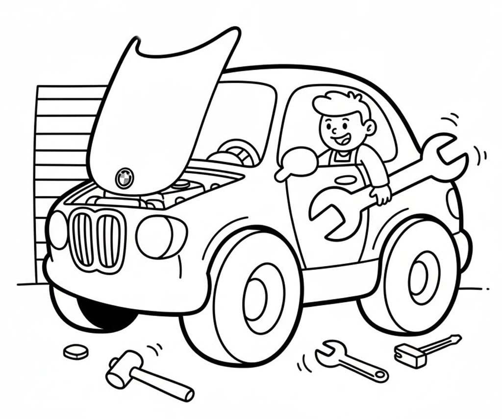 BMW 無料 ぬりえ