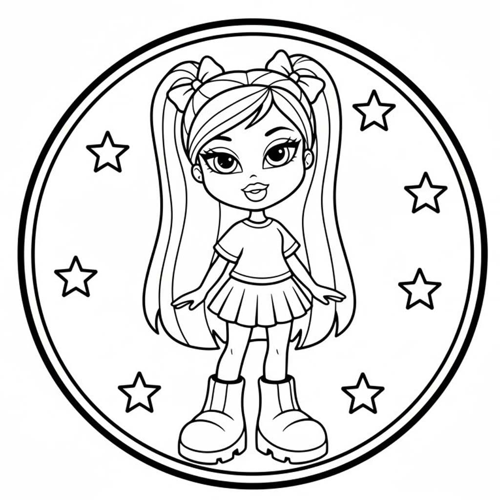 ブラッツ 描く ぬりえ