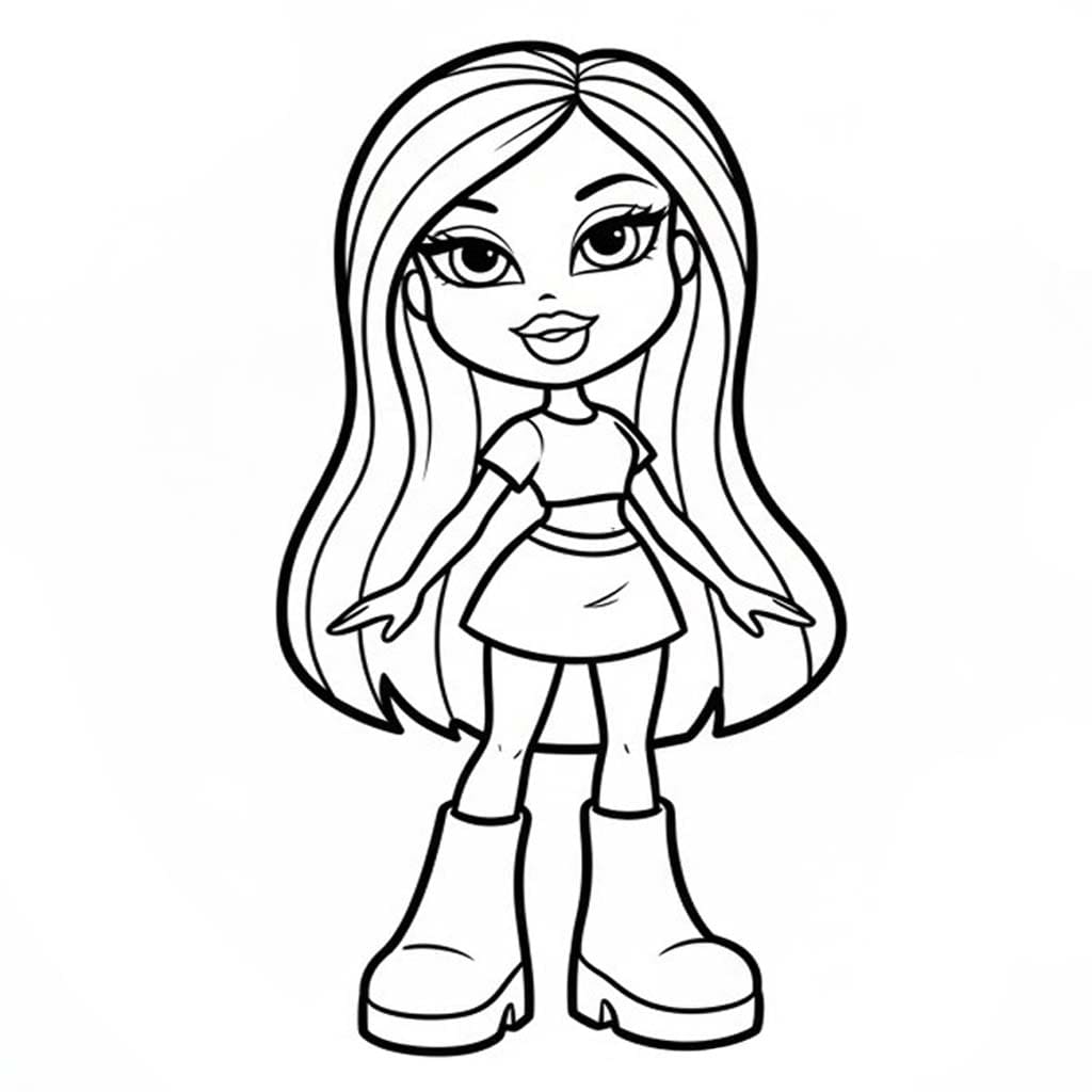 ブラッツ 無料で ぬりえ