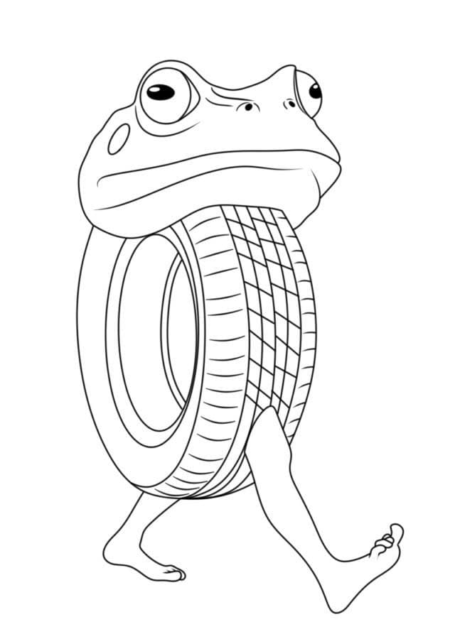 ブレインロット 単純 ぬりえ