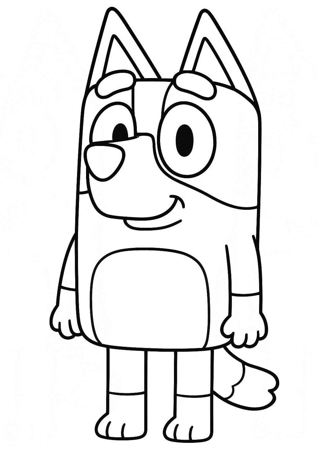 ブルーイ 描く ぬりえ