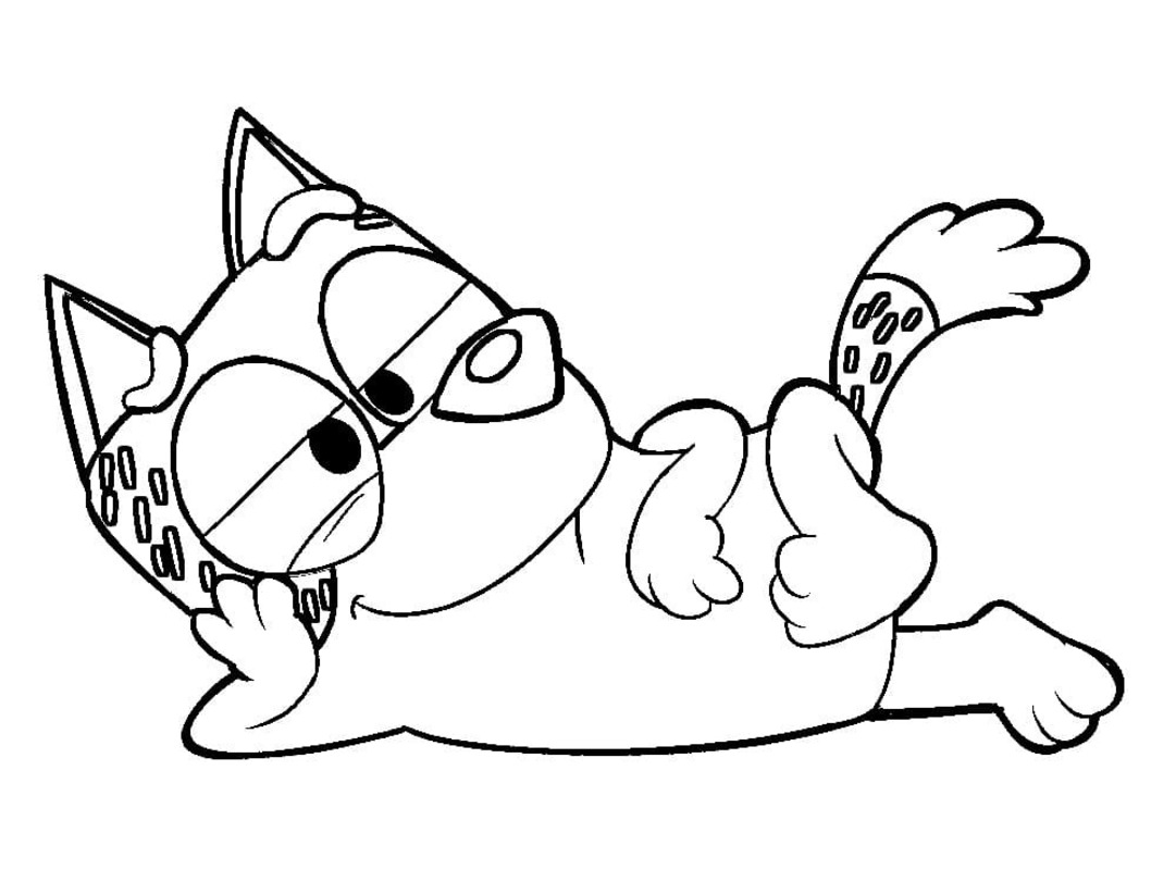 ブルーイ 無料で ぬりえ