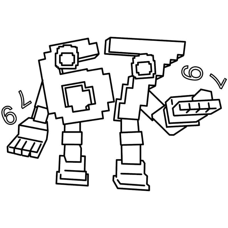 描画 67 ブレインロット ぬりえ