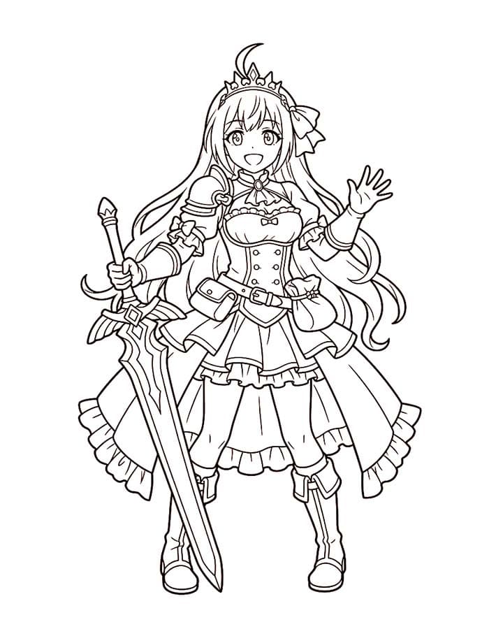 描画 アニメプリンセス 無料 ぬりえ