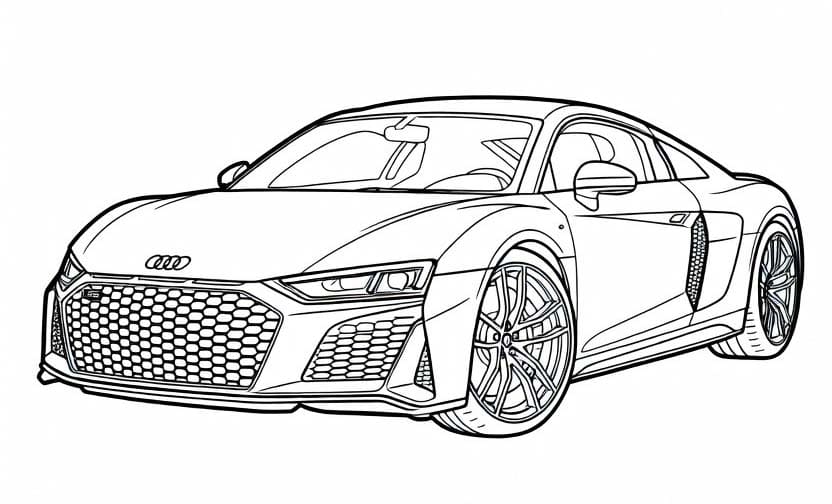描画 アウディ 無料 ぬりえ