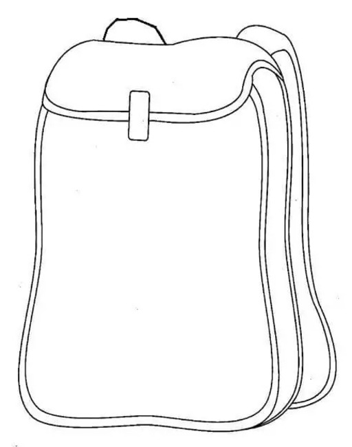 描画 バックパック 印刷可能 ぬりえ