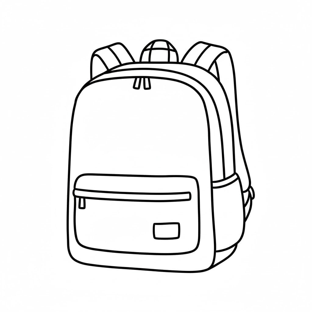 描画 バックパック 無料 ぬりえ