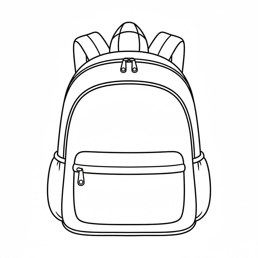 描画 バックパック ぬりえ