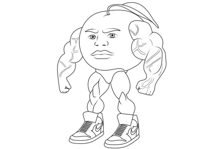 描画 ブレインロット 印刷可能 ぬりえ