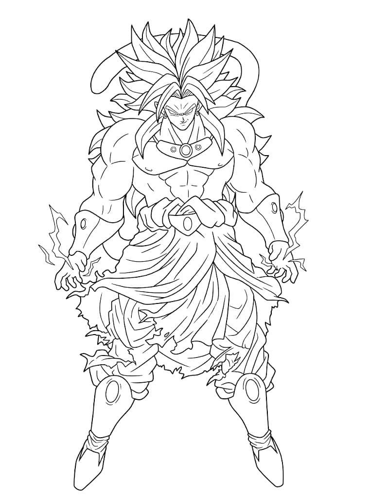 描画 ブロリー 印刷可能 ぬりえ