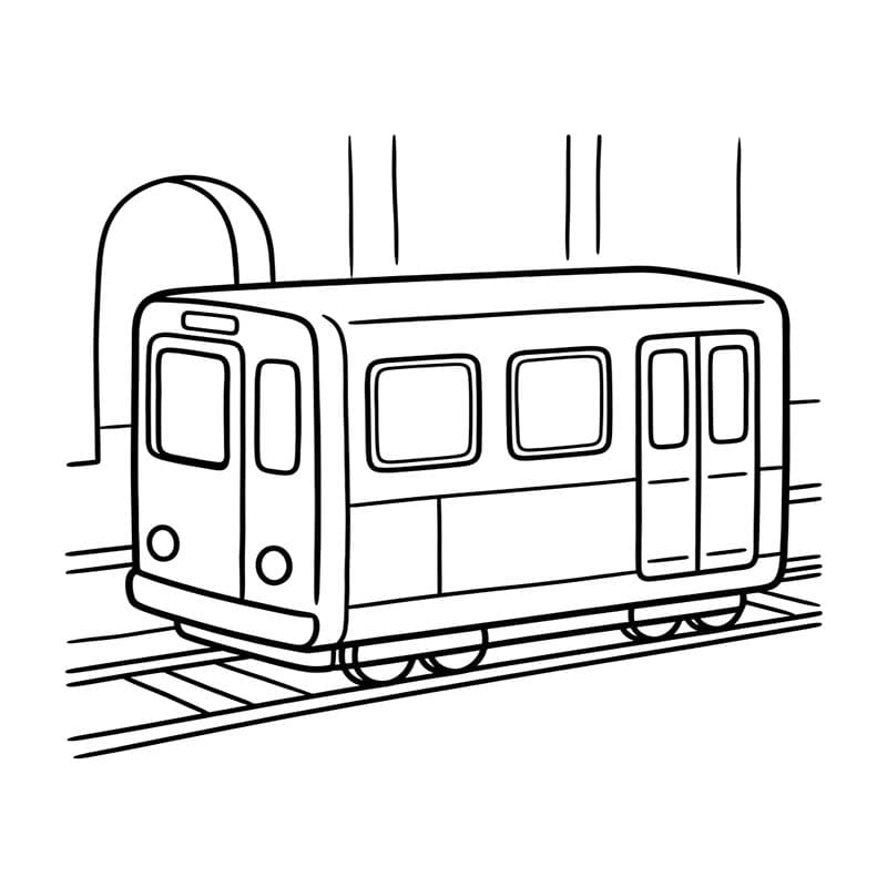 描画 地下鉄 無料 ぬりえ