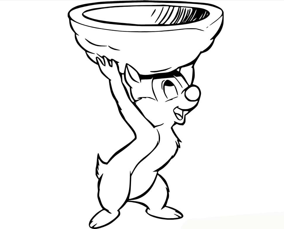 描画 チップとデール ぬりえ