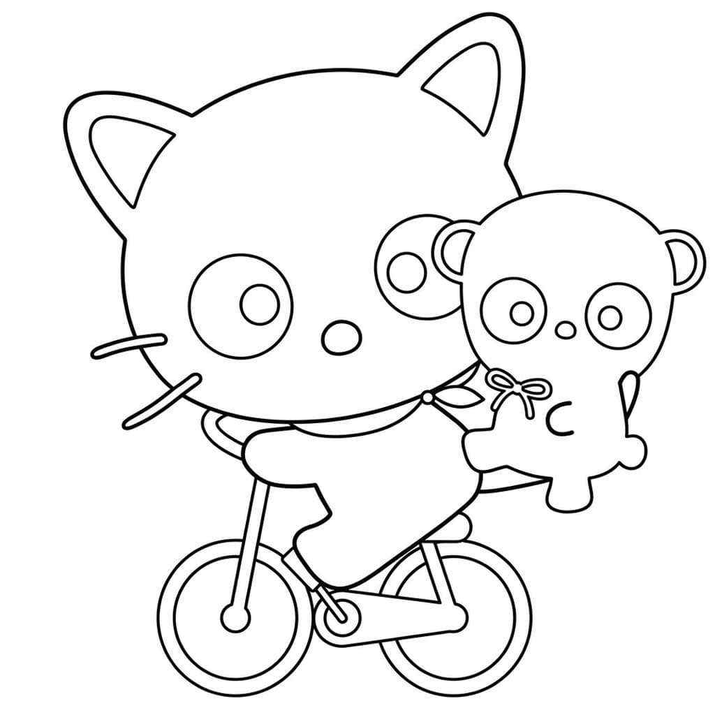 描画 チョコキャット 無料 ぬりえ