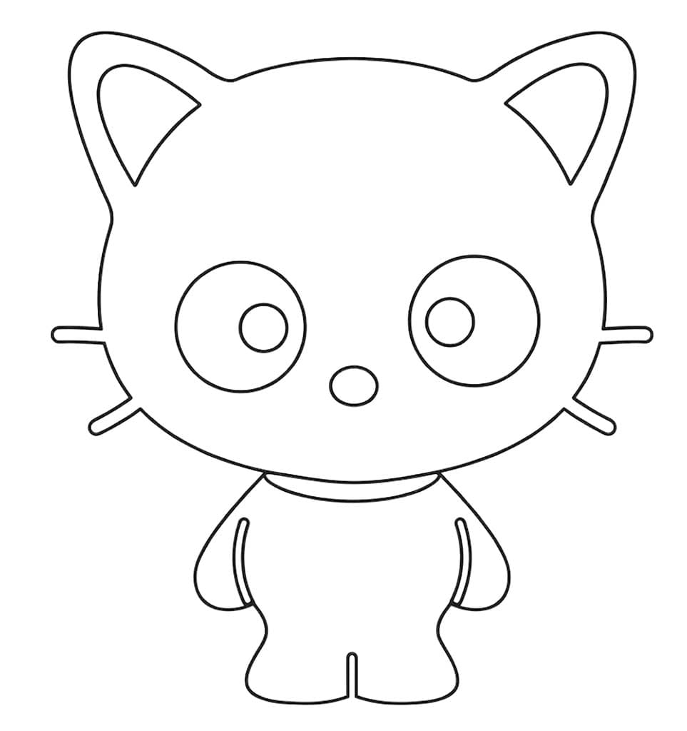描画 チョコキャット ぬりえ