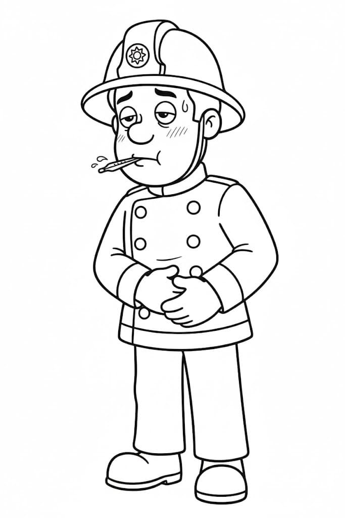 描画 ファイヤーマンサム 無料 ぬりえ