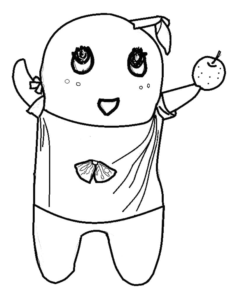 描画 ふなっしー ぬりえ