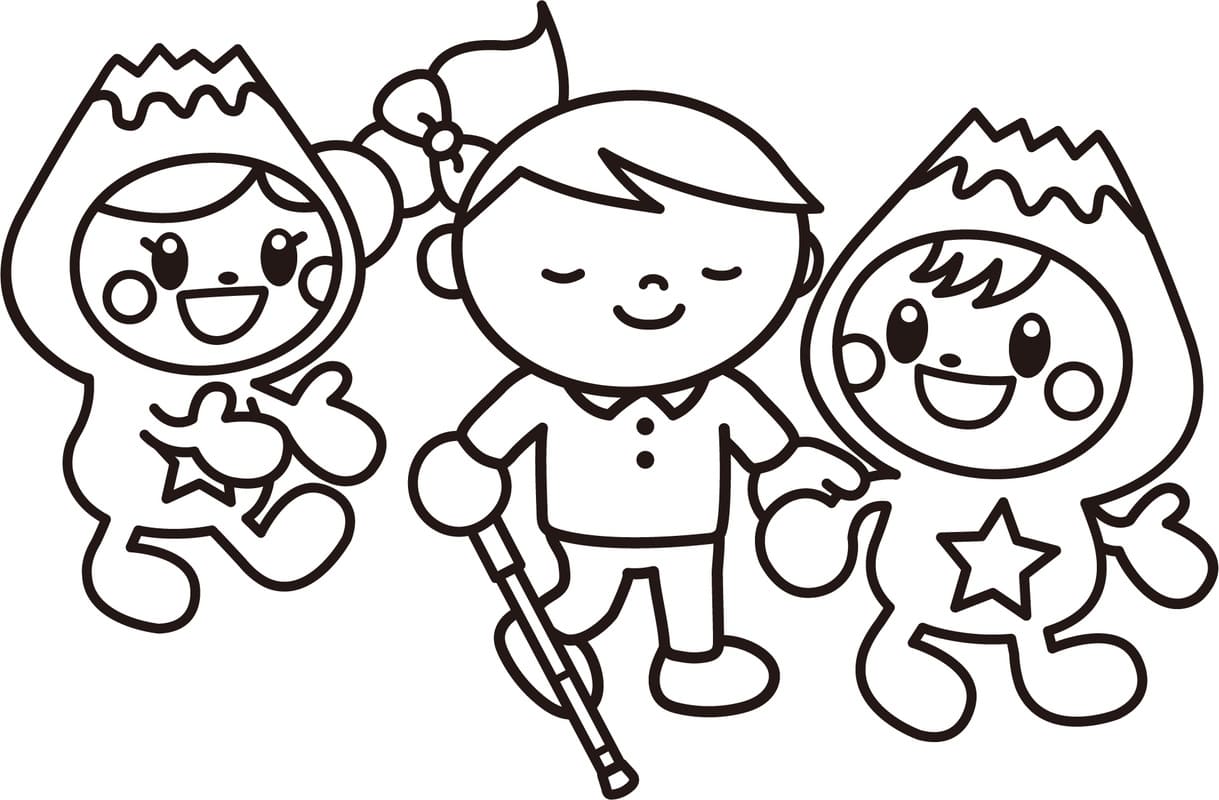 描画 ふじっぴー ぬりえ