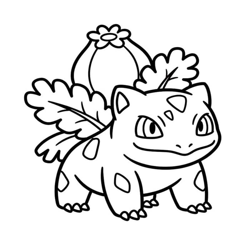 描画 フシギソウ 印刷可能 ぬりえ