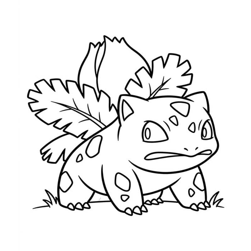 描画 フシギソウ 無料 ぬりえ