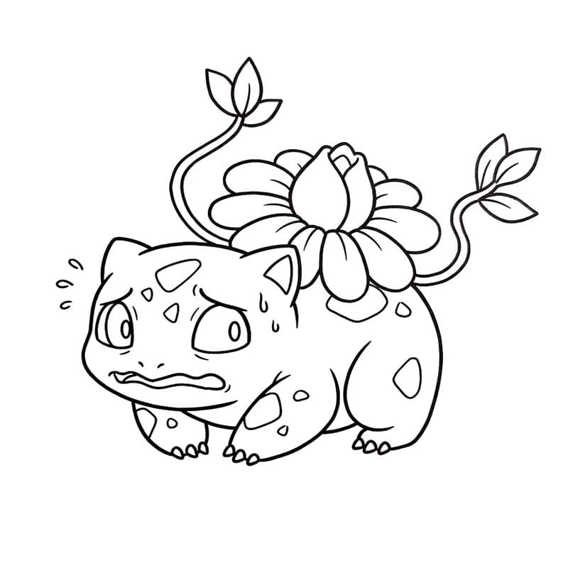 描画 フシギソウ ぬりえ