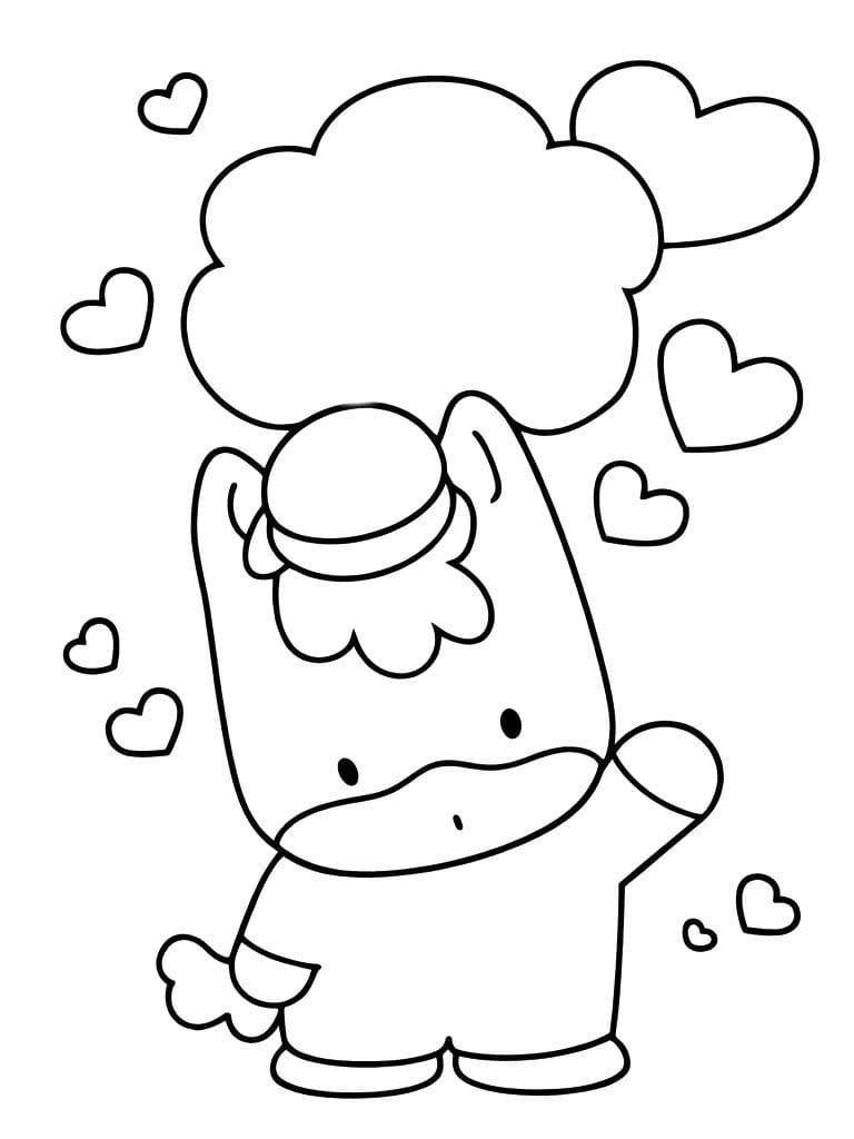 描画 ぐんまちゃん ぬりえ