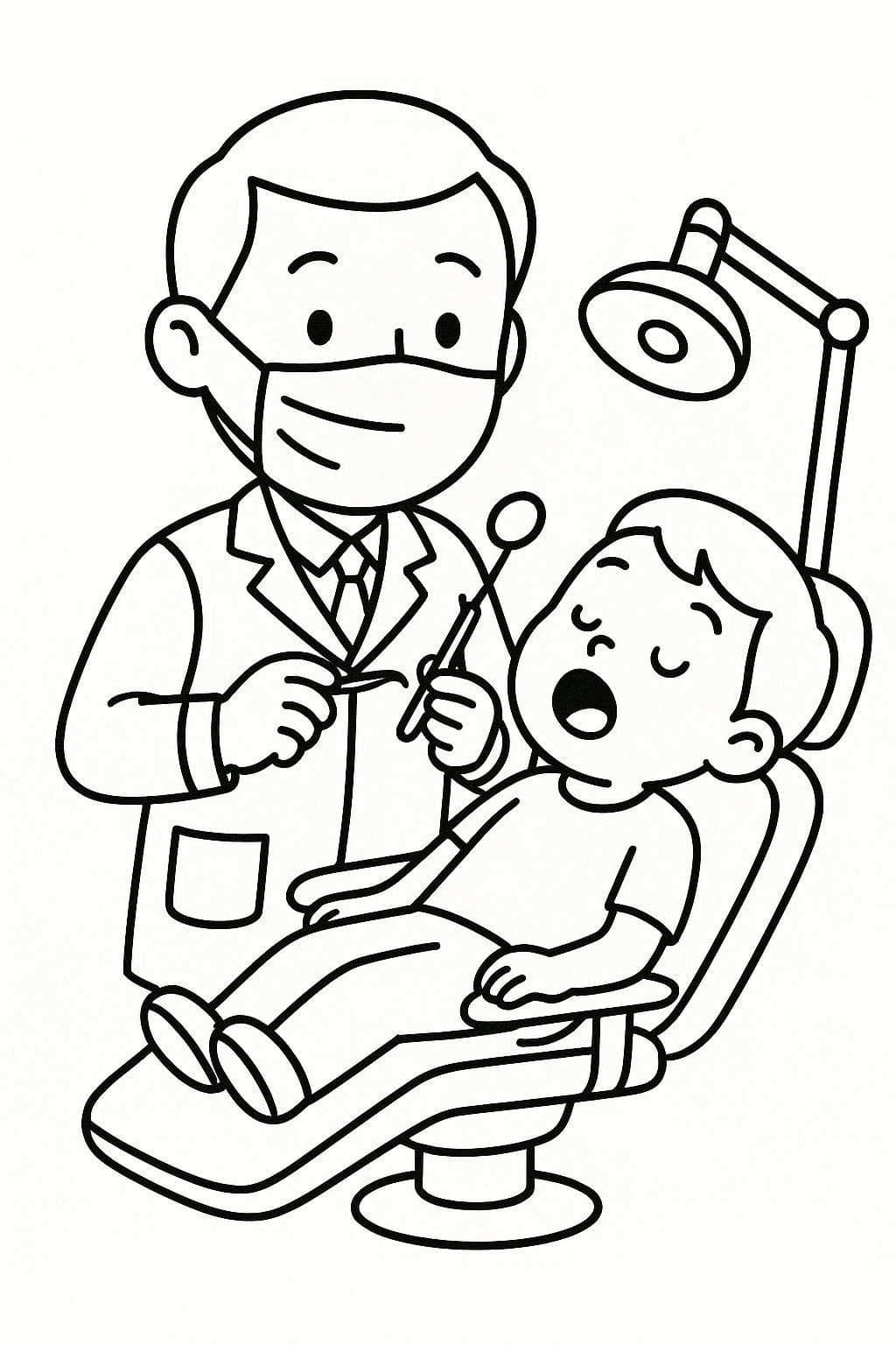 描画 歯医者 無料 印刷可能 ぬりえ