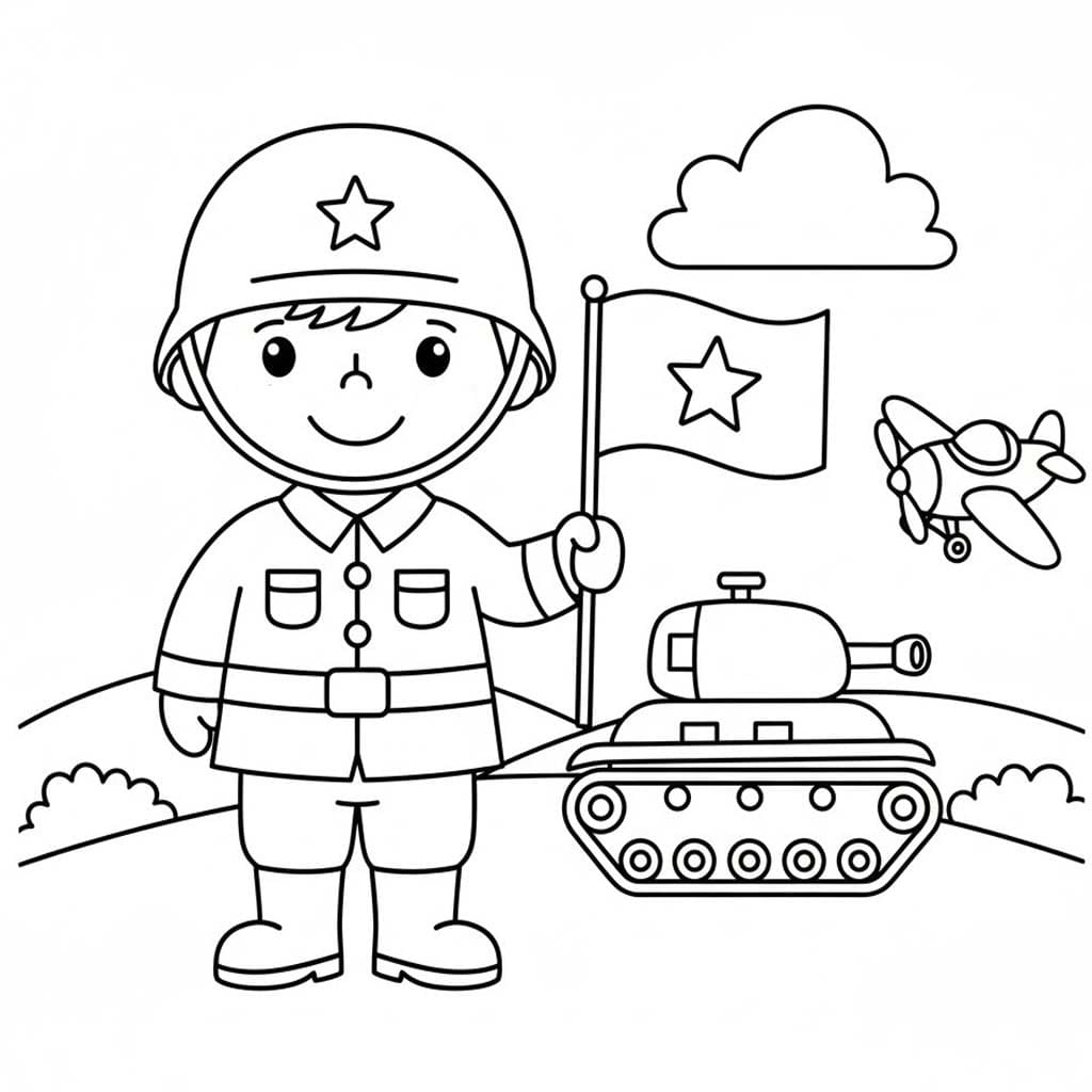 描画 兵士たち 印刷可能 ぬりえ