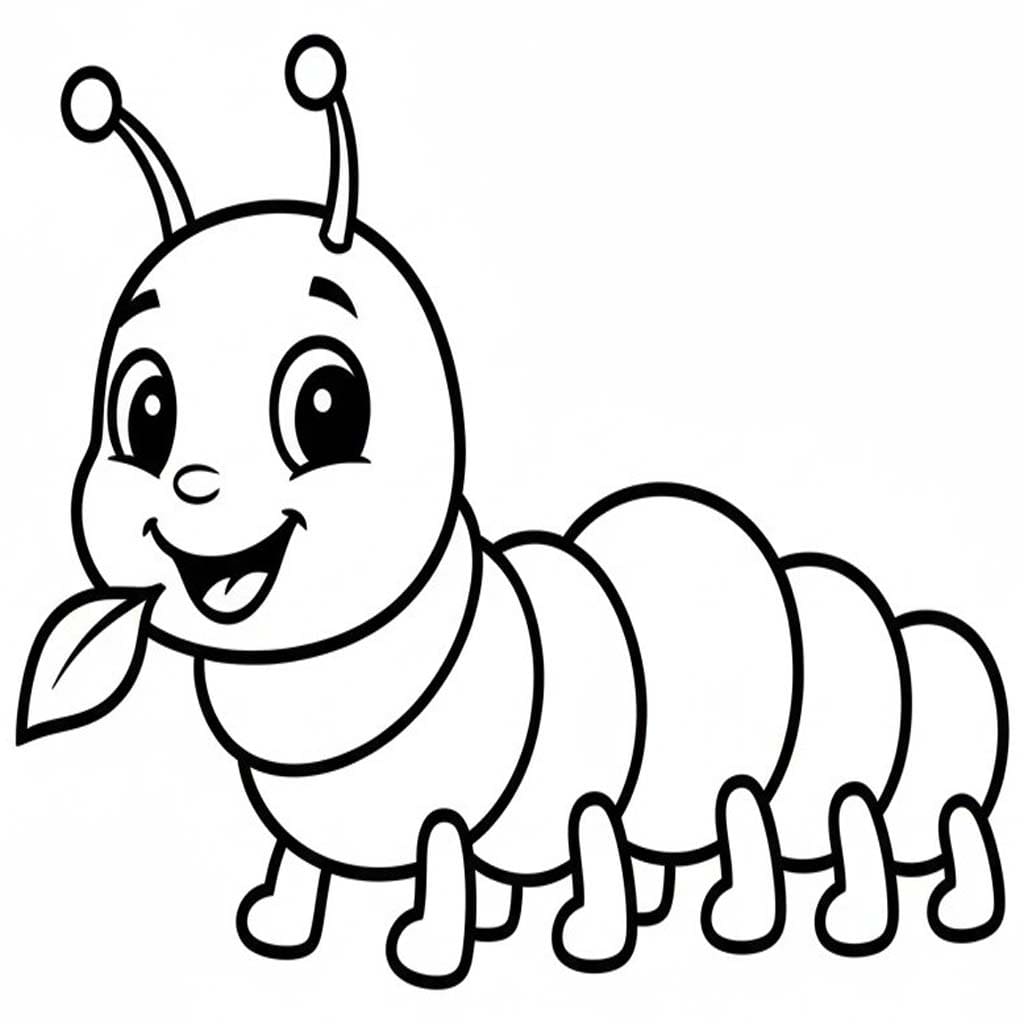 描画 イモムシ ぬりえ